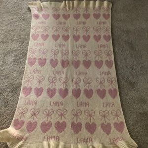Girls personalized baby blanket- Lana